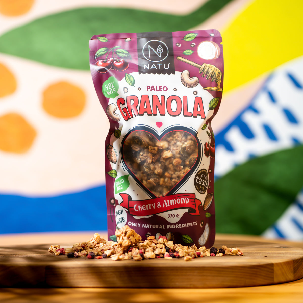 Paleo granola třešně a mandle 370 g