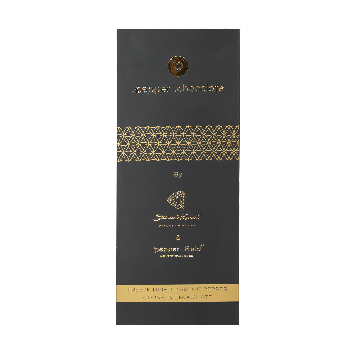 Dragées au chocolat doré avec poivre Kampot lyophilisé - .pepper..chocolate