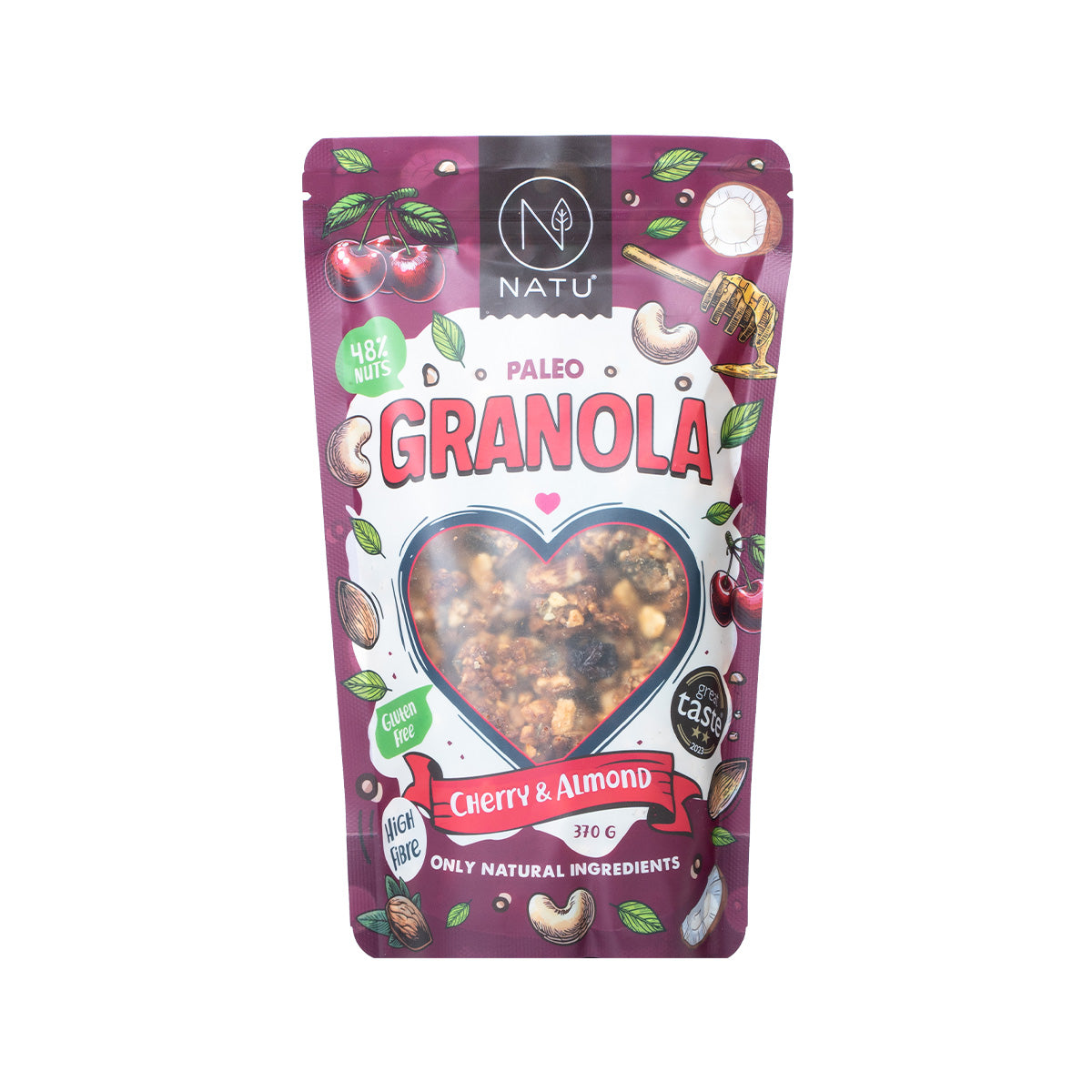 Paleo Granola Třešně a mandle 370g