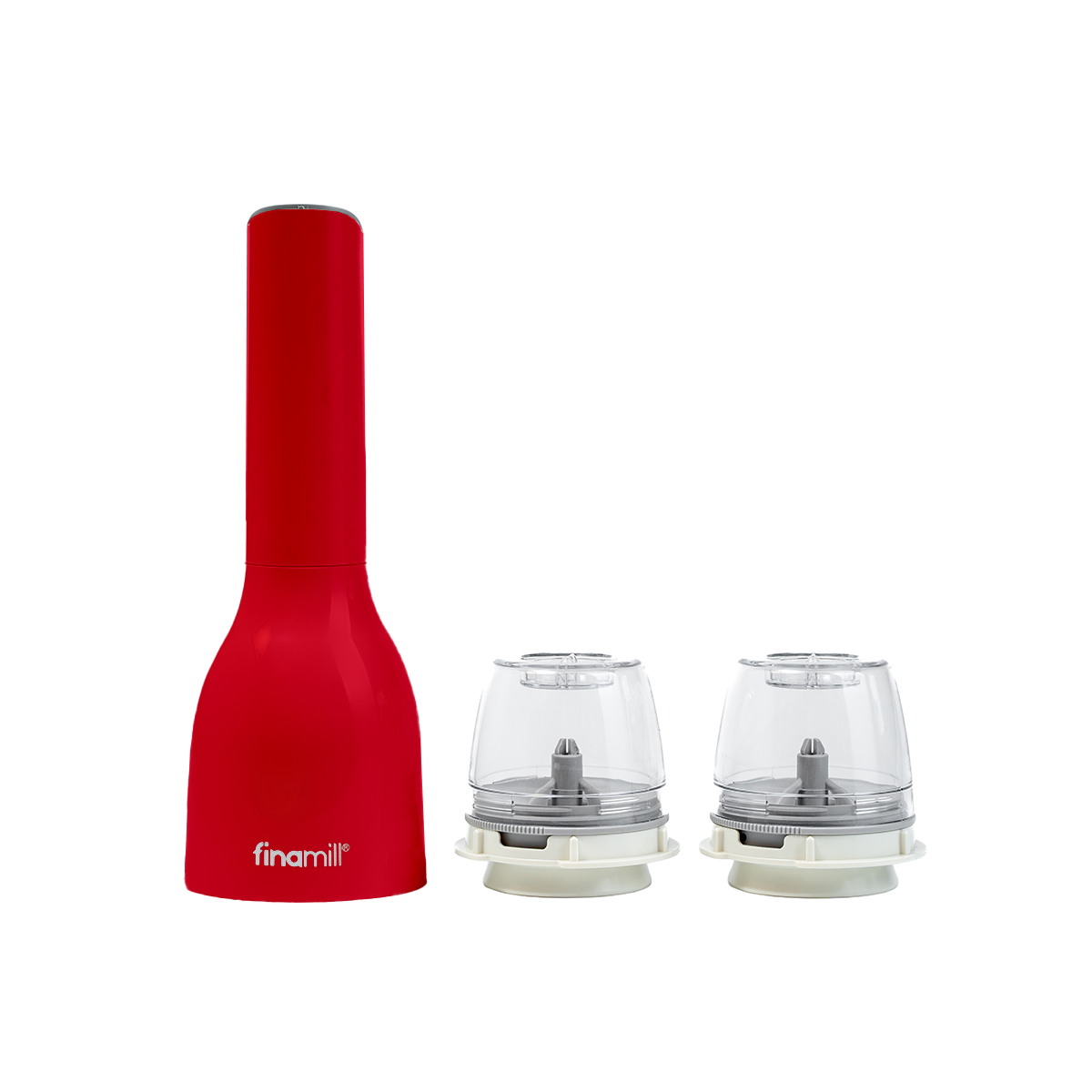 Finamill Red, electric charger Grinder with two ProPlus magazines 