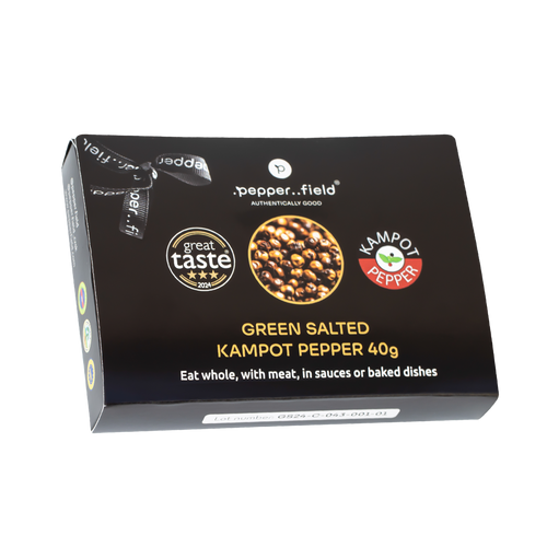 Gift Package – green Kampot  pepper in salt flower 