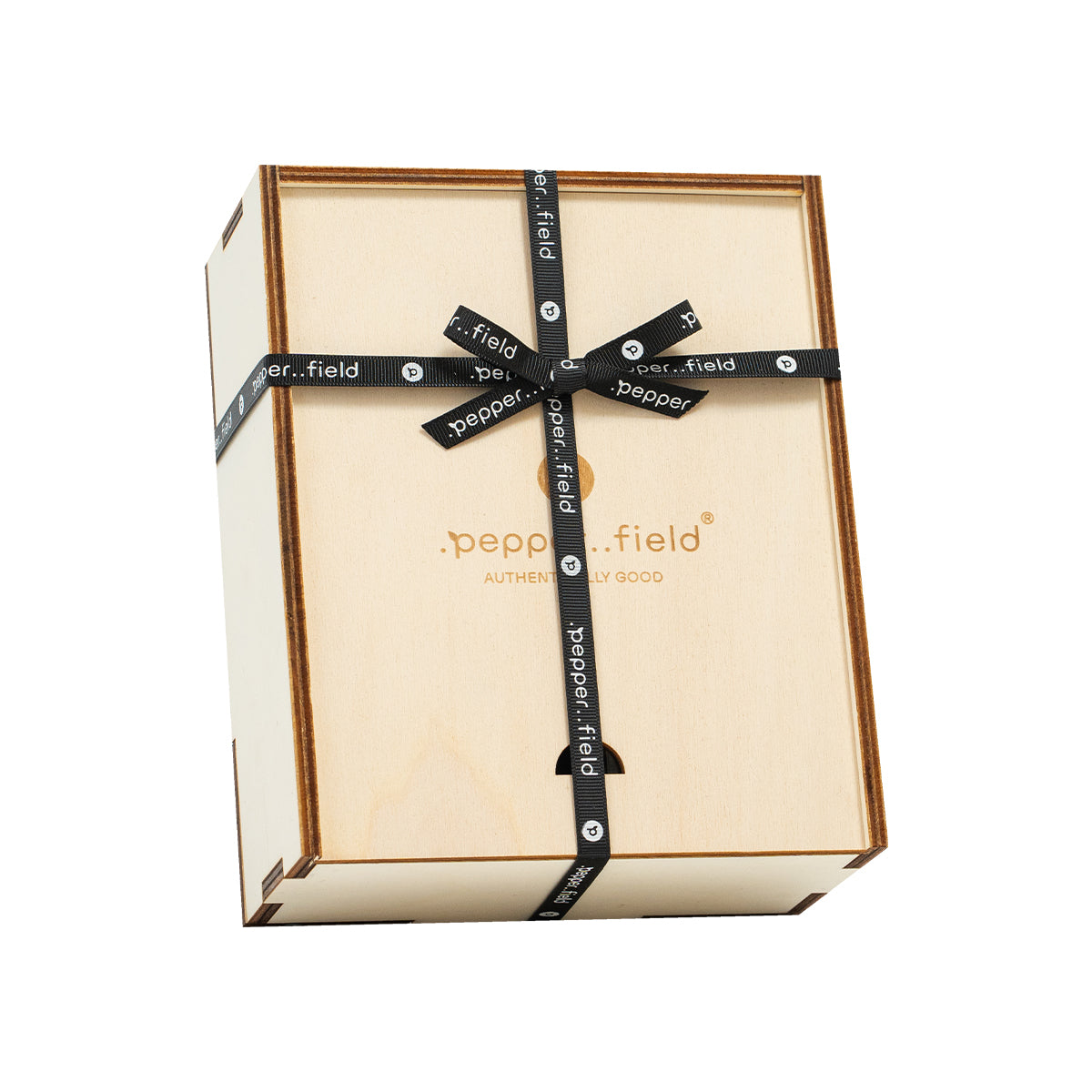 Scandinavian grinder with a set of vials with Kampot pepper in a wooden gift box (3x12g)